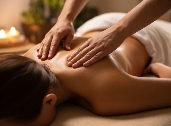 A Medical Practitioner Examining a Patient