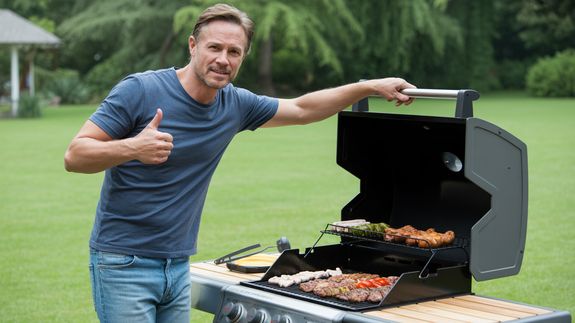 Close-Up Photo of Man Cooking Meat
