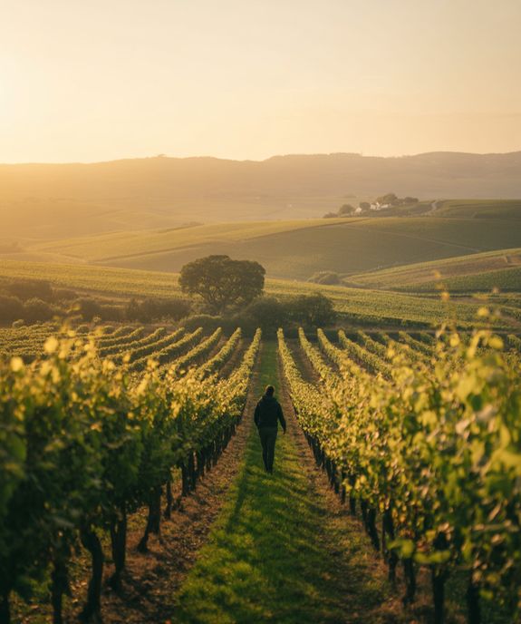 Vineyard Walks at Sunrise