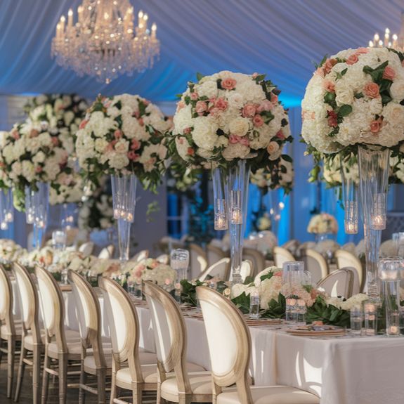Reception Table Centerpieces