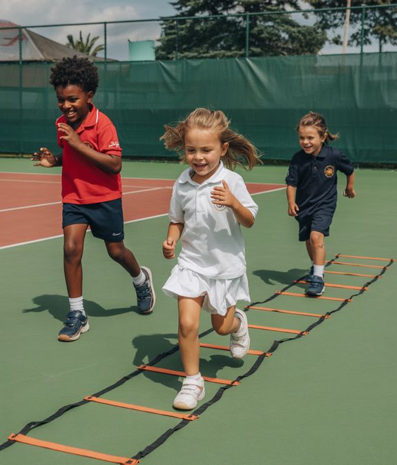Two Person Playing Tennis