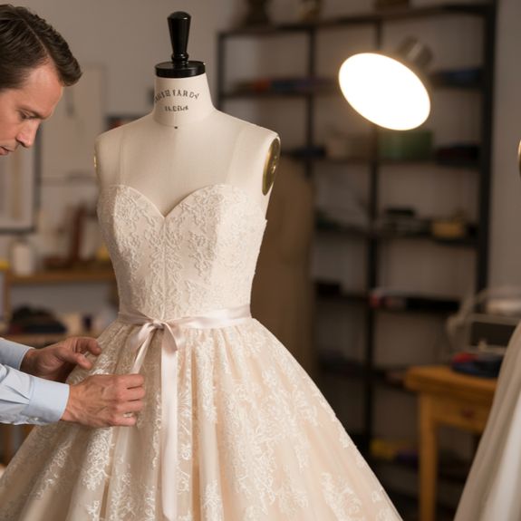 Bustle Creation & Hem Adjustments