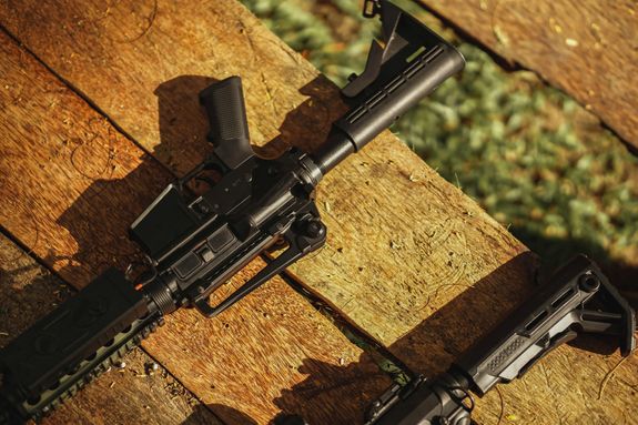 Rifle on Flatlay Photography