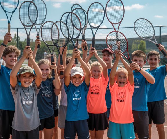green tennis ball in court