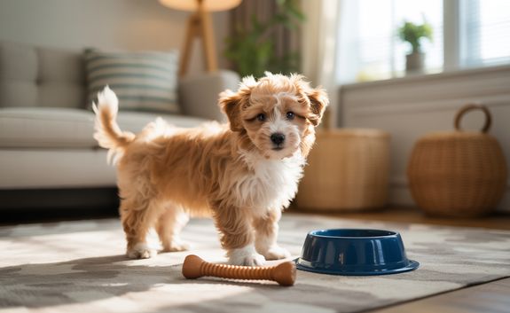 Medium Coated Brown Dog