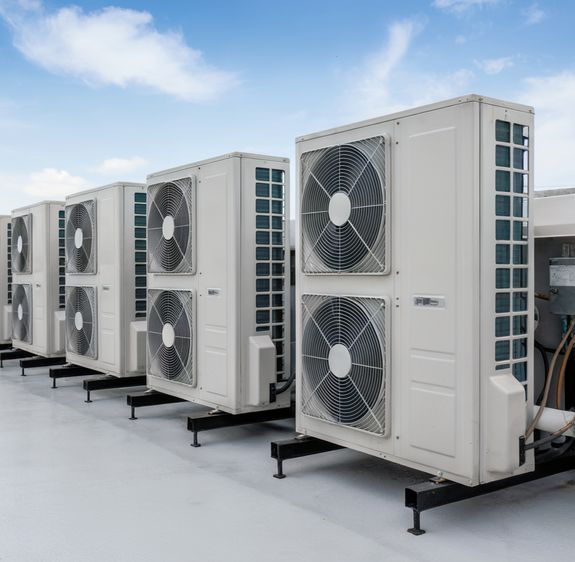 Wall with Windows and Air Conditioning