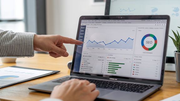 Person Using a Laptop