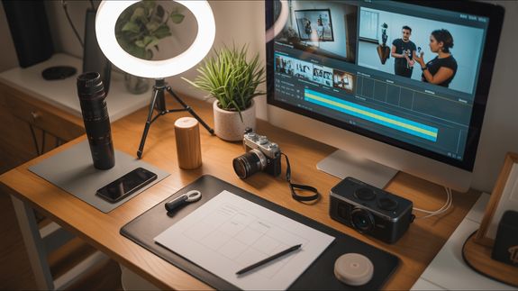 A Woman Holding a Smartphone