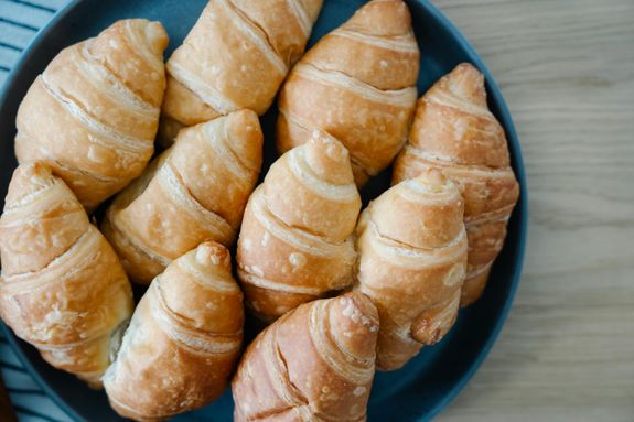 Croissants on Plate
