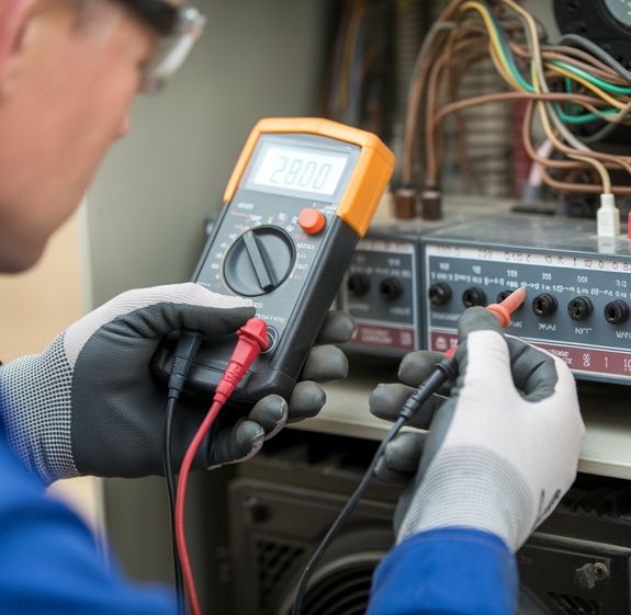 Interior of spacious light kitchen with dining zone