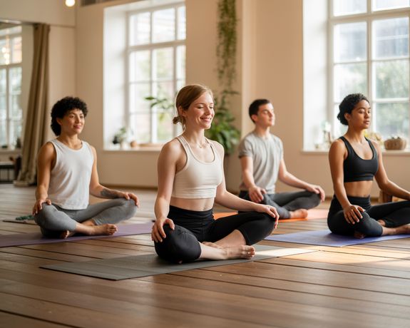 Women Practicing Yoga