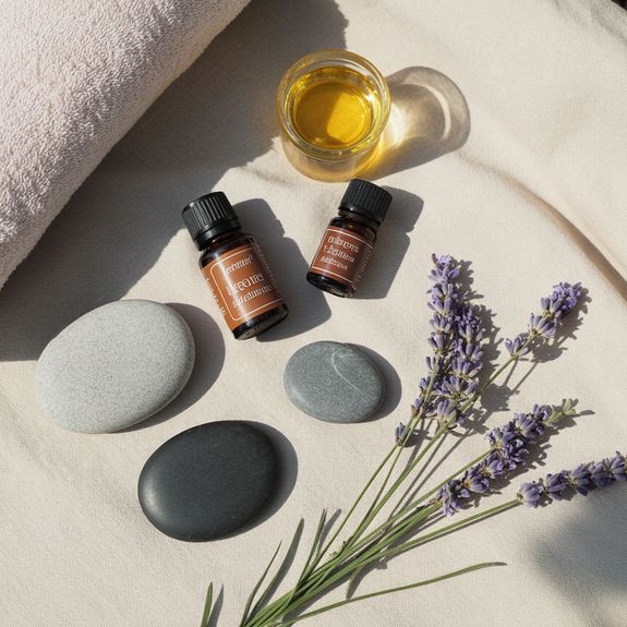 person about to touch the calm water