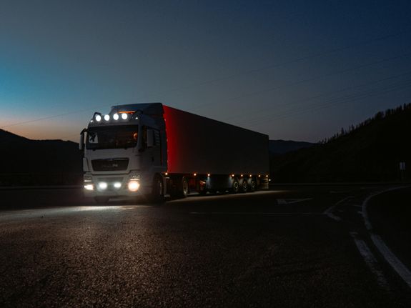 Photograph of a Truck with Lights