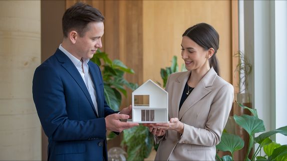 White Concrete Building With Black Metal Railings