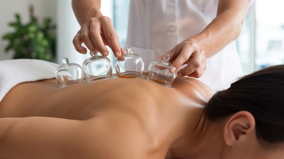 Gua Sha: Helps loosen tight muscles, improve blood flow, and encourage healing by gently moving a smooth tool across the skin.