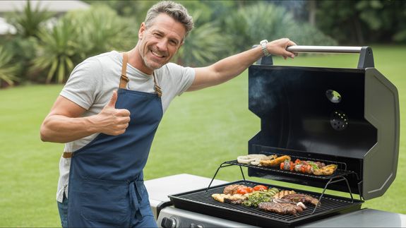 Grilled Spiral Sausage With Steak