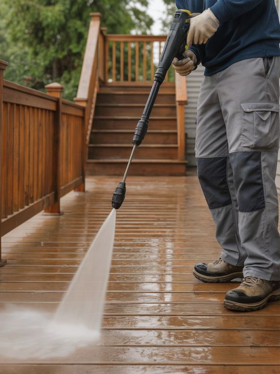 Deck Pressure Washing