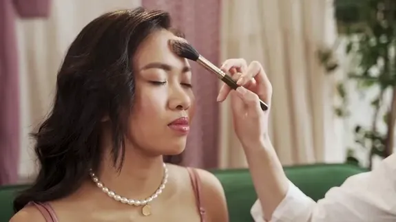 Round Grey Foundation Canister