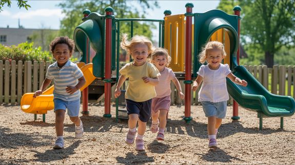 Woman in Striped Shirt Carrying Baby 