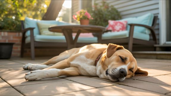 selective focus photography of short-coated brown puppy facing right side