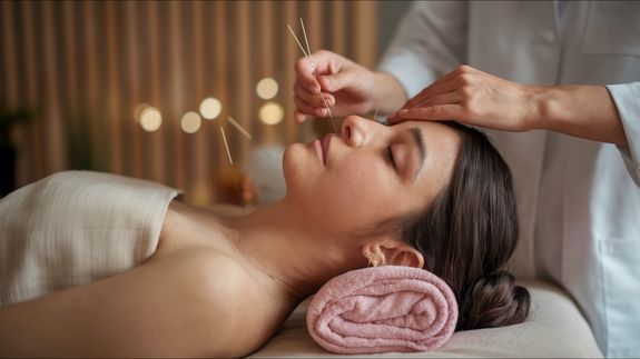 Acupuncture: Tiny needles are placed in specific points on the body to encourage healing, reduce pain, and promote relaxation.