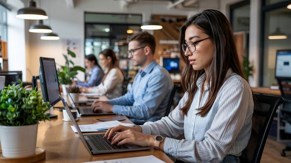 Crop faceless multiethnic interviewer and job seeker going through interview