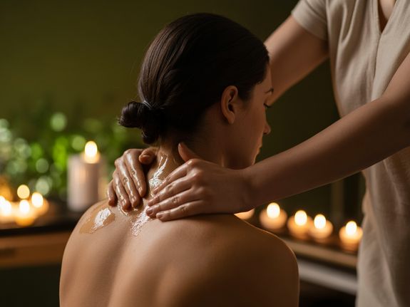 Person Holding Spoon and Round Red Ceramic Bowl With Pastries