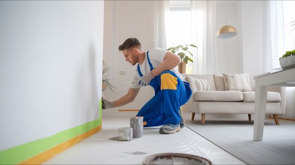 Paint Bucket and Paint Rollers