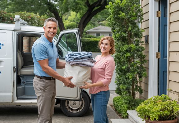 Stack of Towels on Rack