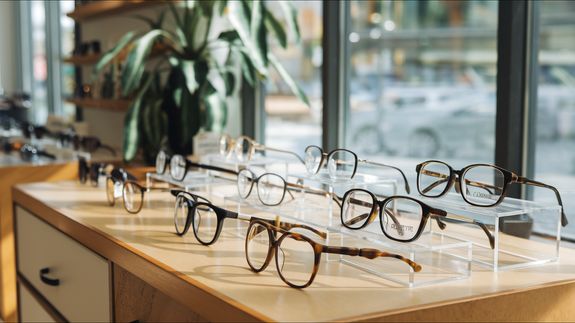 Unrecognizable ophthalmologist checking vision of patient