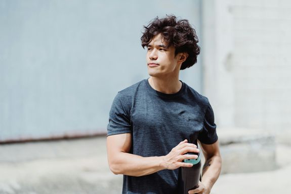 Portrait of a Man Wearing a T-shirt