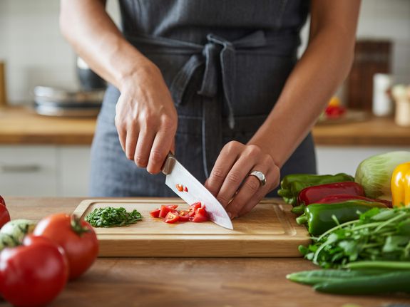 Sliced Tomato and Avocado on White Plate