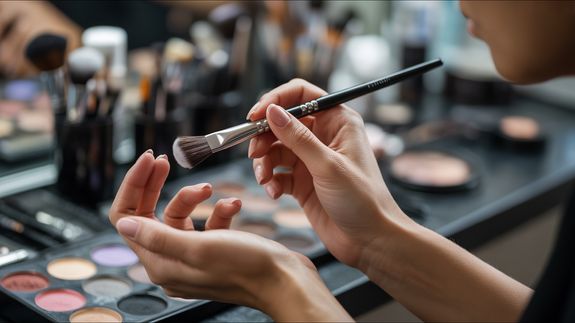 Woman Holding a Bouquet of Flowers