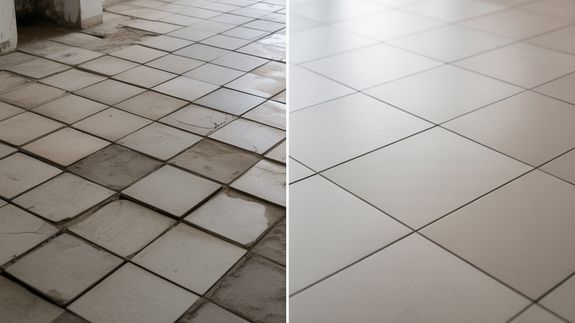 Brown, Black, And White Tiles