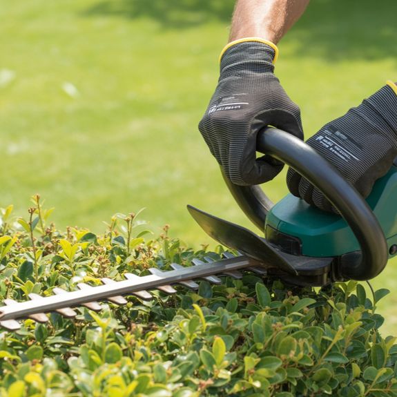 A Person Mowing the Lawn 