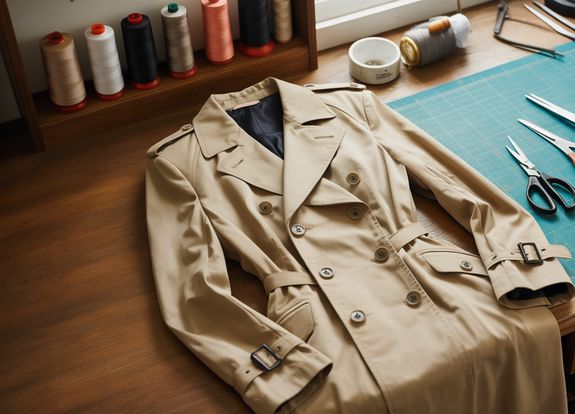 A Woman Making Face Masks