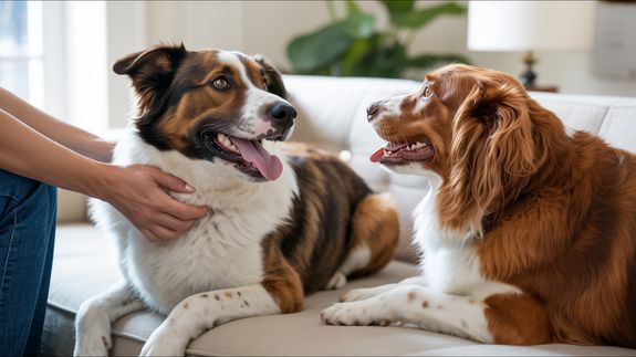 short-coated brown dog