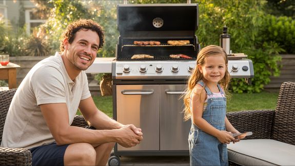 Person Grilling Sausage and Meat