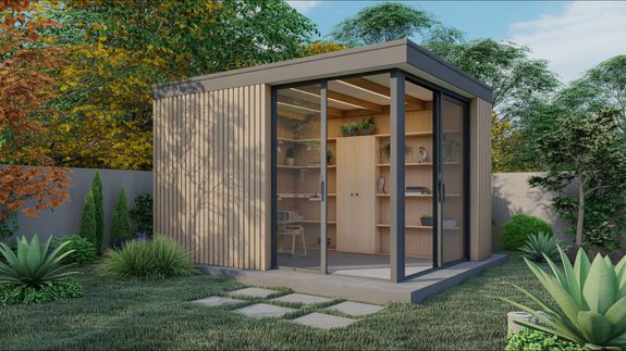 Unfinished Concrete Building With Tower Crane