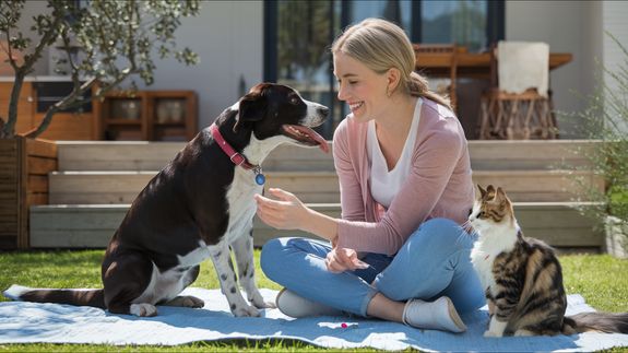 selective focus photography of short-coated brown puppy facing right side