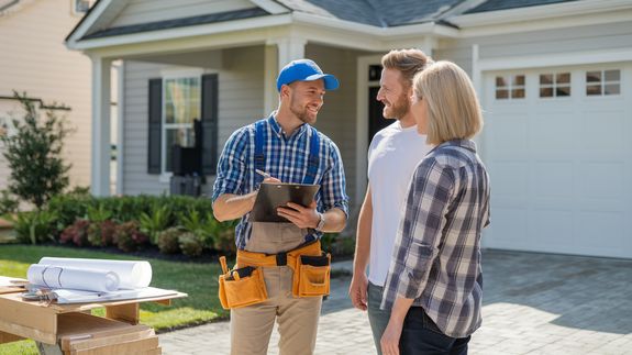 Crop unrecognizable workman in glove applying caulk from bottle on seam during window montage work in building
