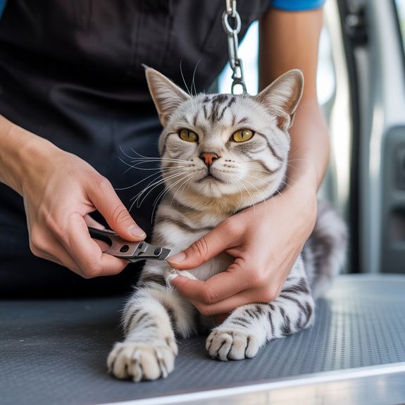 Close-Up Photo of a Dog being Groomed