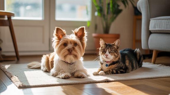 Dog Getting Professional Haircut