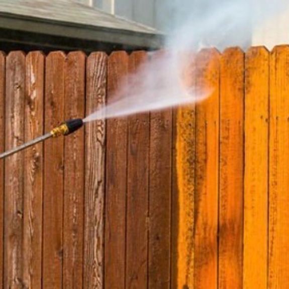Fence washing