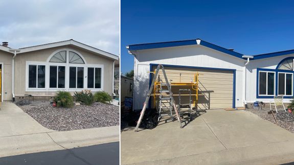 Paint Rollers on a Wooden Surface