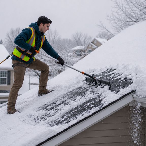 Residential Roof Snow Removal