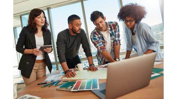 Man Wearing Brown Suit Jacket