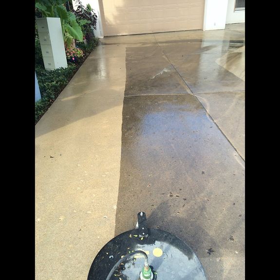 How long does the pressure washing process take?