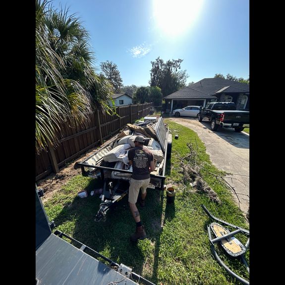 Do I need to be present during the debris removal?
