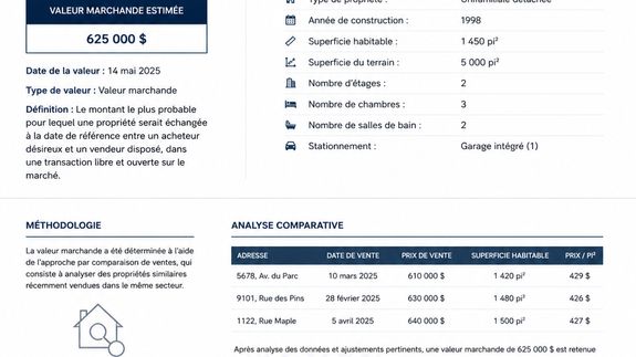 Découvrez la valeur réelle de votre propriété, sans attendre.